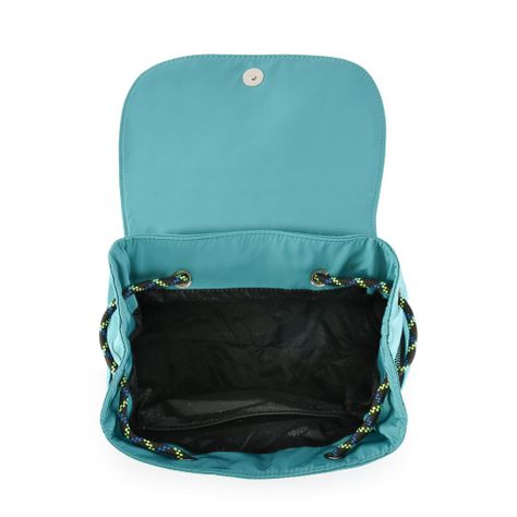Mochila con tapa mediana simone turquesa-3