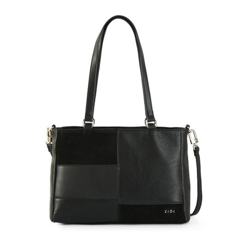 Cartera dos asas tres divisiones grande ellie negro-0