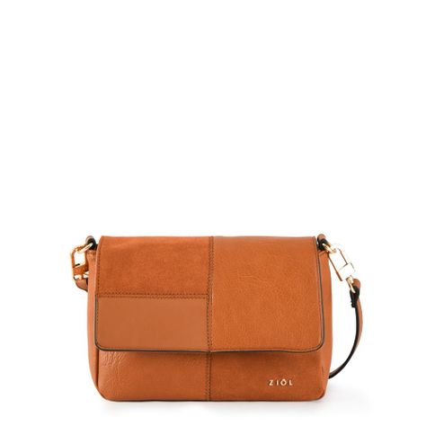 Cartera bandolera mediana ellie café-0