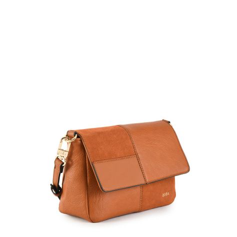 Cartera bandolera mediana ellie café-1