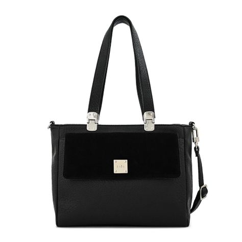 Cartera dos asas tres divisiones jelena negro especial-0
