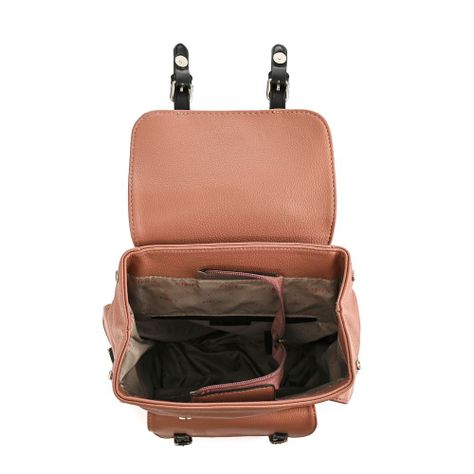 Mochila con tapa mediana zaciam rosa viejo-3