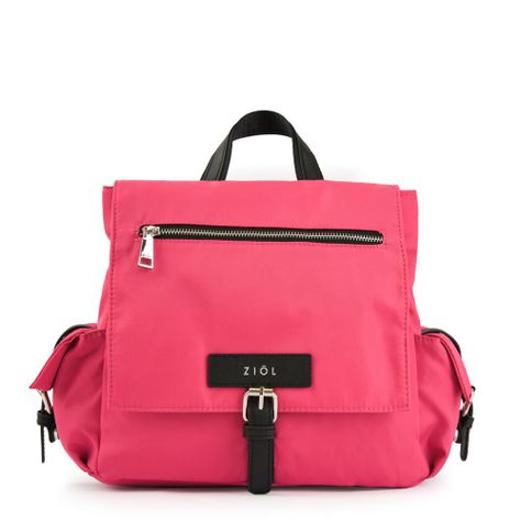 Mochila con tapa mediana marion fucsia-0
