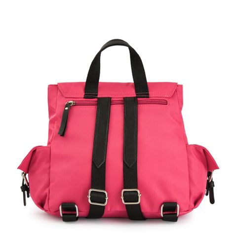 Mochila con tapa mediana marion fucsia-2