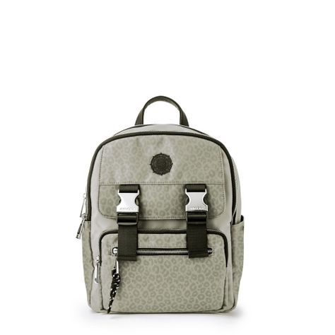Mochila college mediana taupe-0