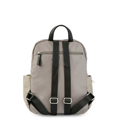 Mochila college mediana taupe-2