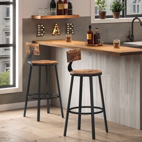 Set Sillas de Bar estilo industrial-1