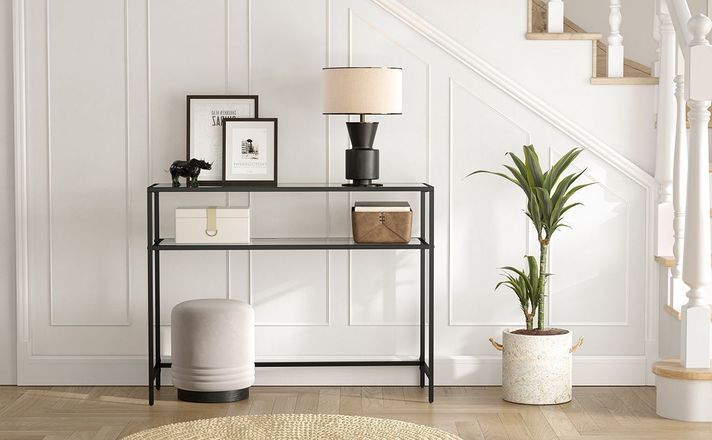 Mesa de Arrimo vidrio Black Premium-2