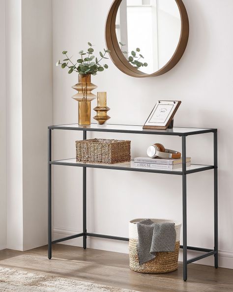 Mesa de Arrimo vidrio Black Premium-1