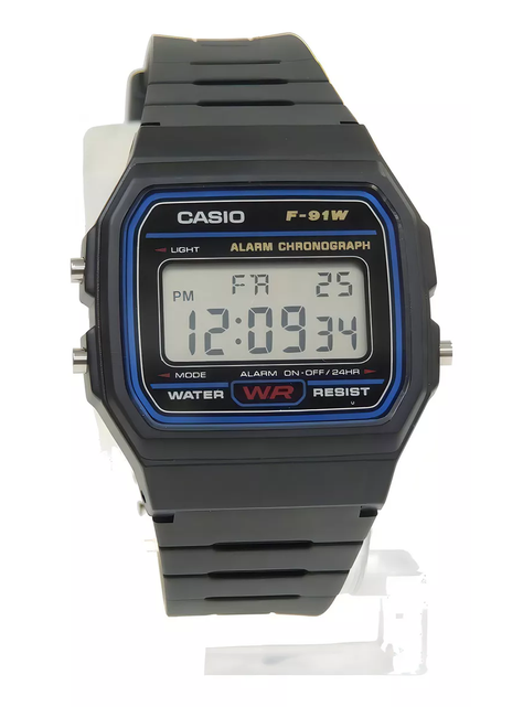 Reloj Casio F-91W-1D DH89-1