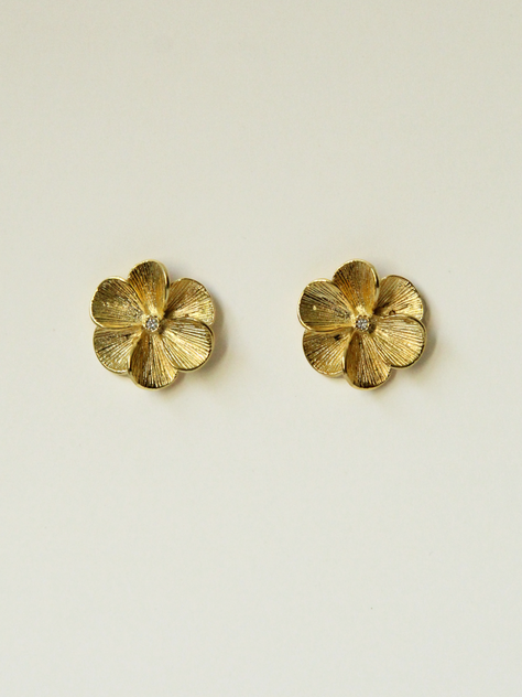 aros oro flor matilde regalo mujer cantarina -0