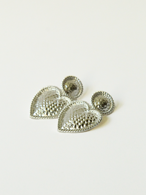 AROS PLATA CORAZON REGALO MUJER -0