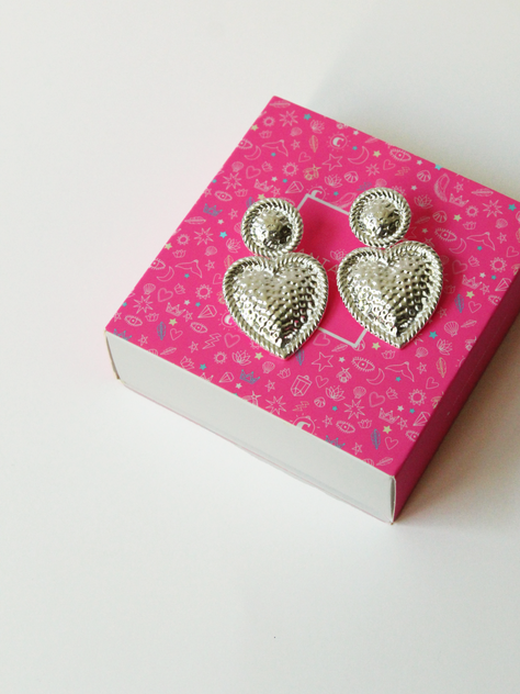 AROS PLATA CORAZON REGALO MUJER -2