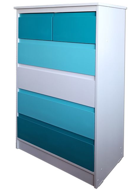 Cajonera Infantil 6 C Minimal Calipso Celeste-1