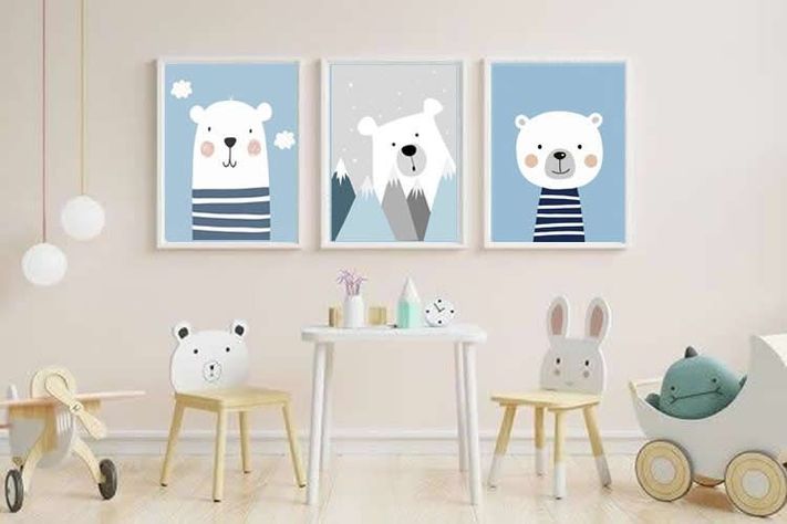 Set Cuadros Infantiles Animales Nordicos-4