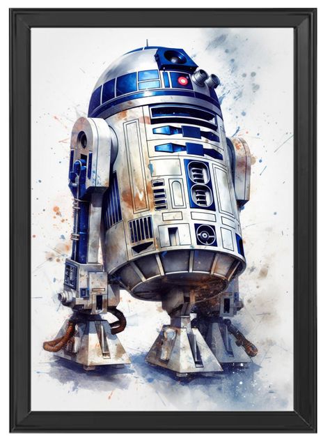 Set Cuadros Reproducciones IA Starwars Black-2