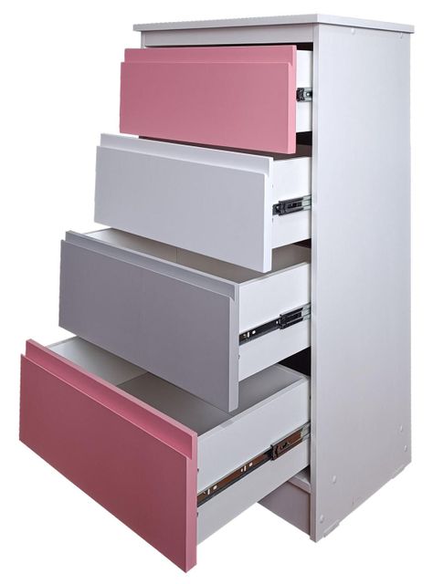 Cajonera 4 C Rosado Gris Minimal-1