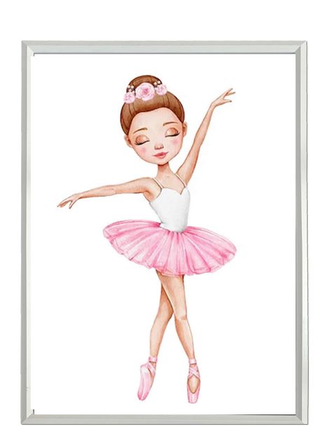 Set Cuadro Infantil Bailarina Ballet-1