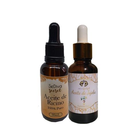 Pack Aceite de Ricino y De Jojoba -100% Naturales-0