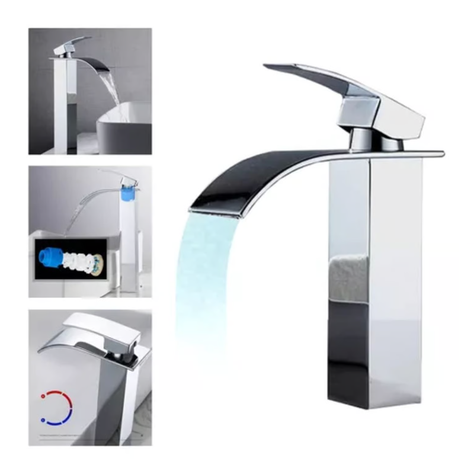Llave Lavamanos Monomando Cascada Baño De Lujo Acero Cromado-0