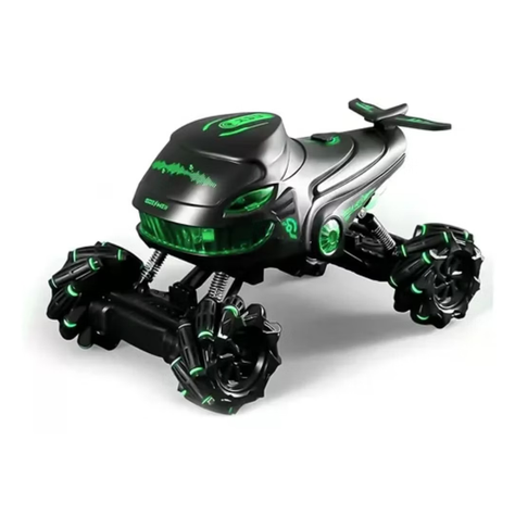 Auto A Control Remoto Monster Truck Lanza Agua Drift Luces Verde-0