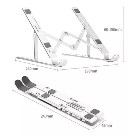 Soporte Portatil Notebook Aluminio Plegable De 7 Niveles REGULABLES-1