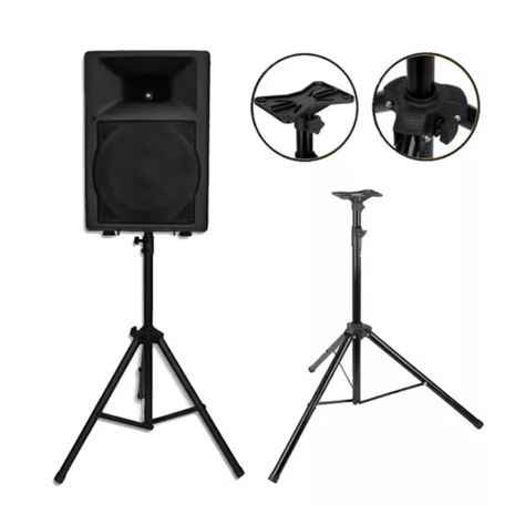 Atril Parlante Tripode Soporte Metalico Regulable De 180 Cm-1