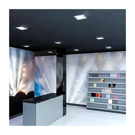 3 Foco Plafon Led Cuadrado Sobrepuesto 18w Luz Fria Niquel-1