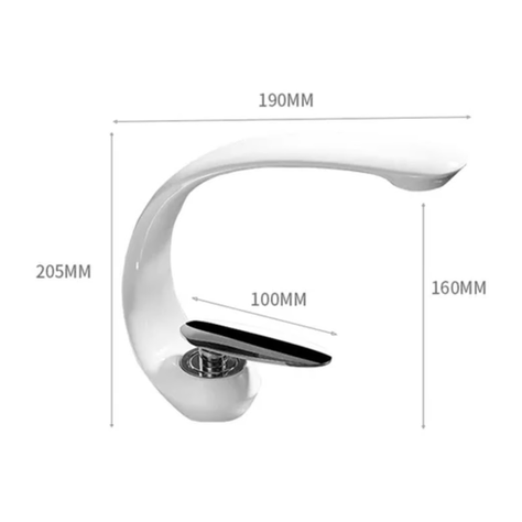 Llave Lavamanos Curva Premium Acero Inoxidable Niquel Baño-1
