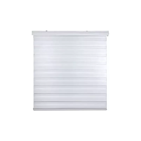 Cortina Roller Duo Zebra Día Y Noche 120 X 200 Blanco-0