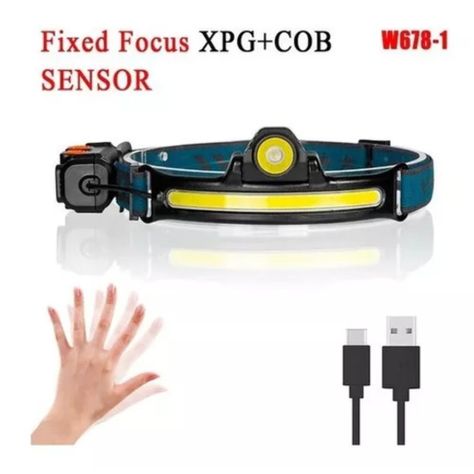Linterna Frontal Led Minero Recargable 5000lum -1