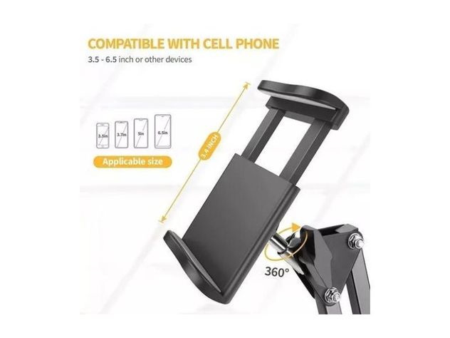 Soporte Celular Brazo Tablet Escritorio camaras -1