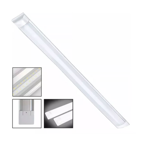 Tubo Led Canaleta 120cm Canoa Plana 36w Iluminacion-0