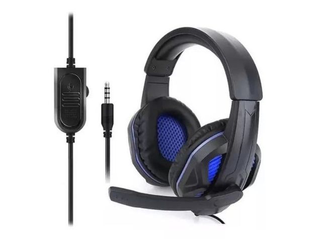 Audifonos Gamer Pc G9 Cableado Aux 35mm Volumen Ajustable AZUL-1