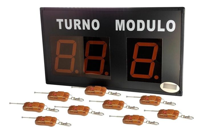 Kit Turnomatic Inalámbrico Garetto 9 Pulsadores Doble-0