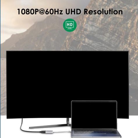 Cable adaptador  USB C a VGA MacBook AirPro iPad Pro-3