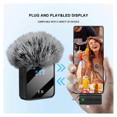 Micrófono inalámbrico F11 3x1 para iPhone Android Auxiliar3.5-3