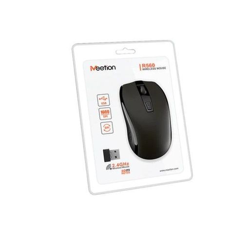 Mouse Inalámbrico 2.4 Ghz Laptop Wireless R560 Meetion Negro-2