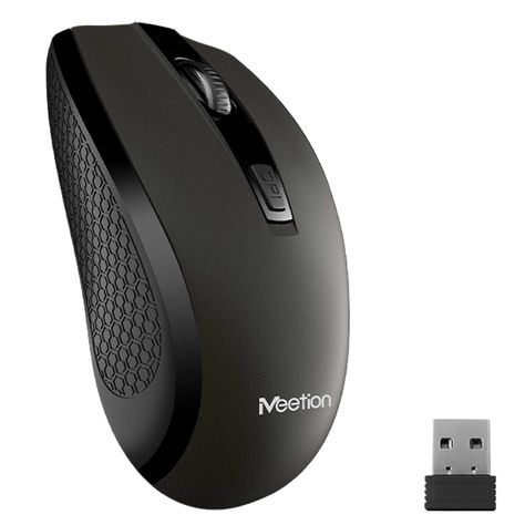 Mouse Inalámbrico 2.4 Ghz Laptop Wireless R560 Meetion Negro-0