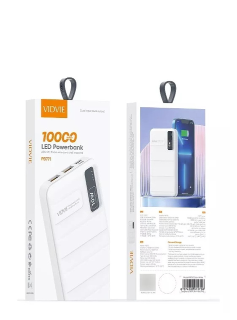 POWER BANK PB771 VIDVIE 10000 mAh / 37 Wh-2