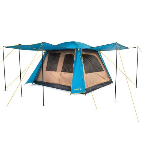 Carpa Camping Dolomites 6, 6 personas techo largo 3000 mm-3