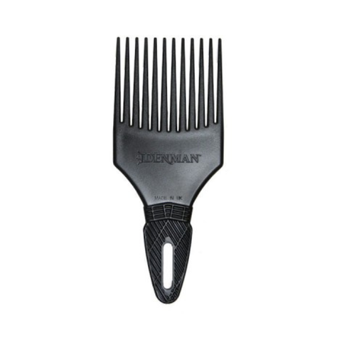 Peine Denman D17 color negro para Cabellos Crespos-0
