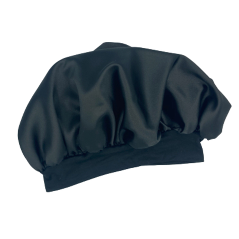 Gorro negro de Satén Marina Colorina-1