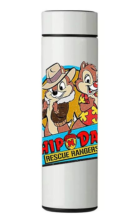 TERMO DIGITAL CON TERMÓMETRO - CHIP Y DALE - 450 ML-0