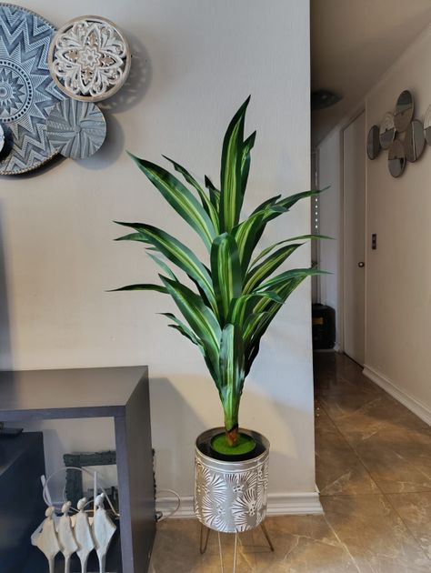 Planta Artificial Dracaena, Diseño Realista 120 Cm Altura-1