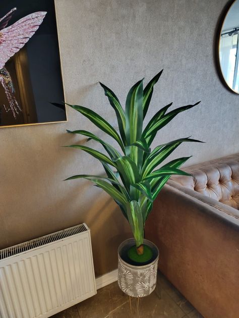 Planta Artificial Dracaena, Diseño Realista 120 Cm Altura-2
