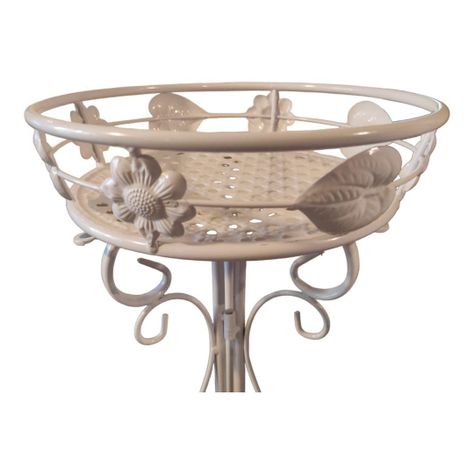 Pedestal Porta Maceta Metalico blanco Invierno y Dorado (metal Alta Calidad)-1