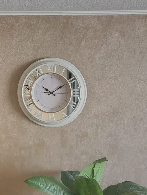 Reloj Pared Espejado, Colores Blanco/negro, Números Romanos 51cm-2