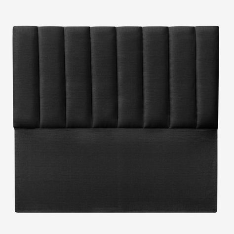 Respaldo de Cama Tubular Vertical Lino Grafito 2 Plazas-1