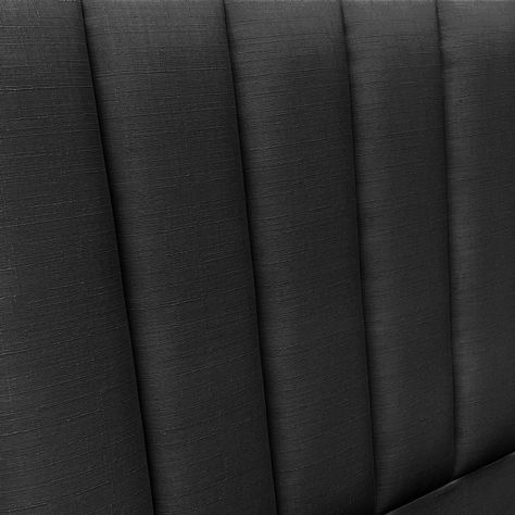 Respaldo de Cama Tubular Vertical Lino Grafito 2 Plazas-2
